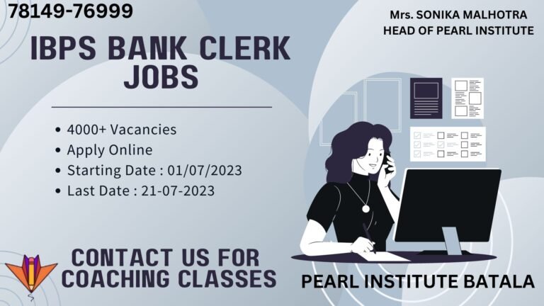 IBPS Bank Clerk jobs