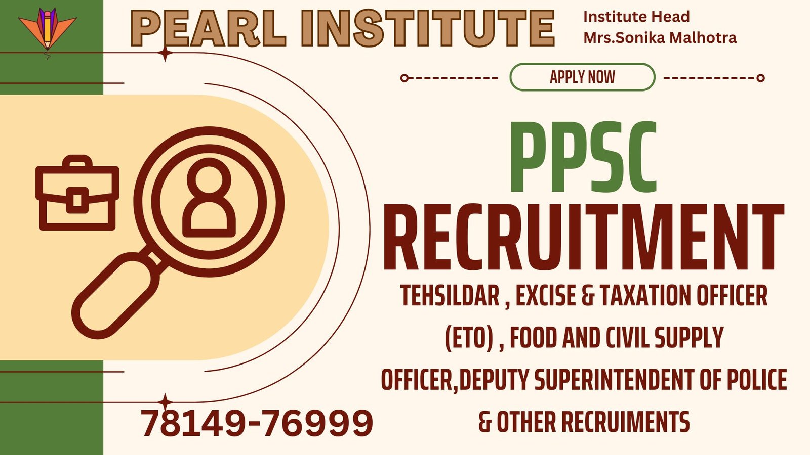 PPSC Tehsildar, Food and Civil Supply Officer and Other Recruitment 2025 – Apply Online for 322 Posts