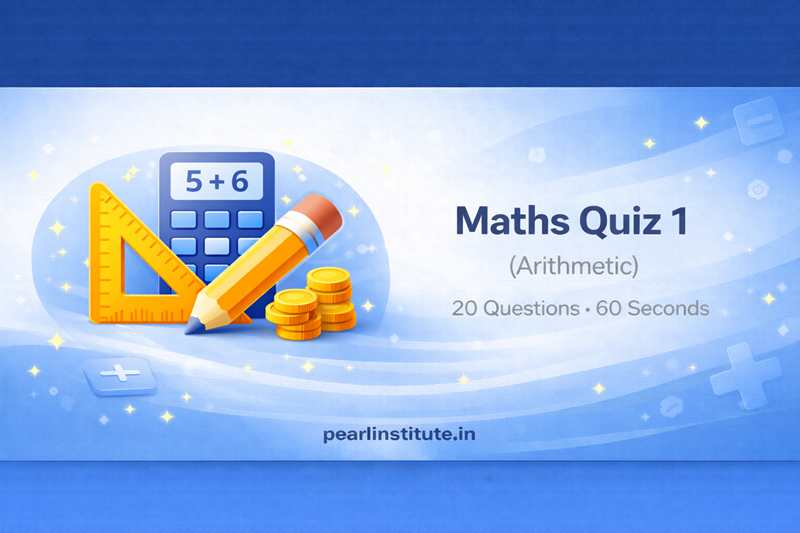 Maths Quiz 1 (Arithmetic)