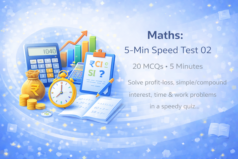 Maths: 5-Min Speed Test 02