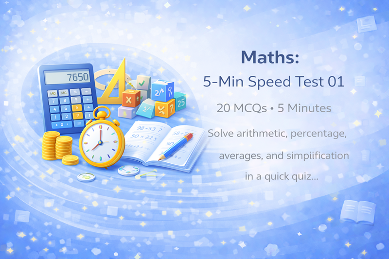 Maths: 5-Min Speed Test 01