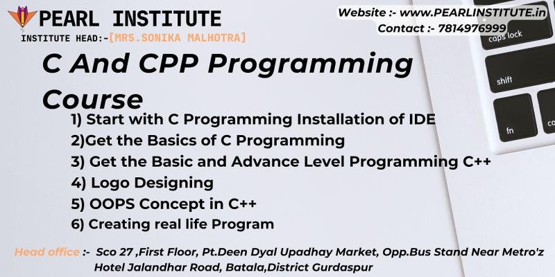 C and CPP Programming Course