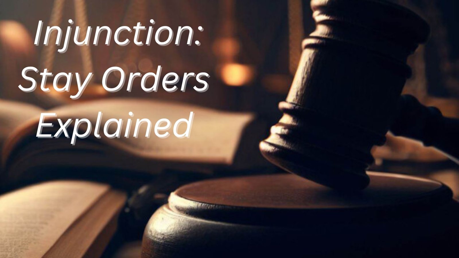 Injunction: Stay Orders Explained