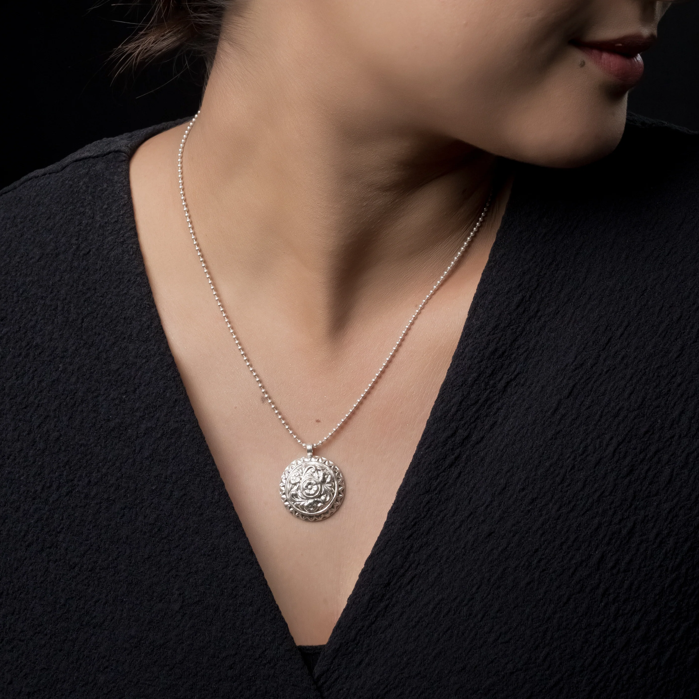 Platinum Heart Necklace