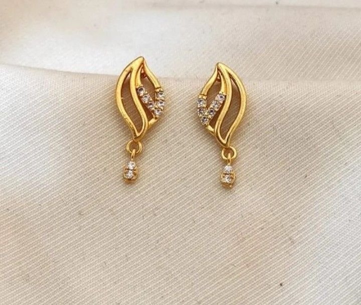 Gold Jhumka Earrings