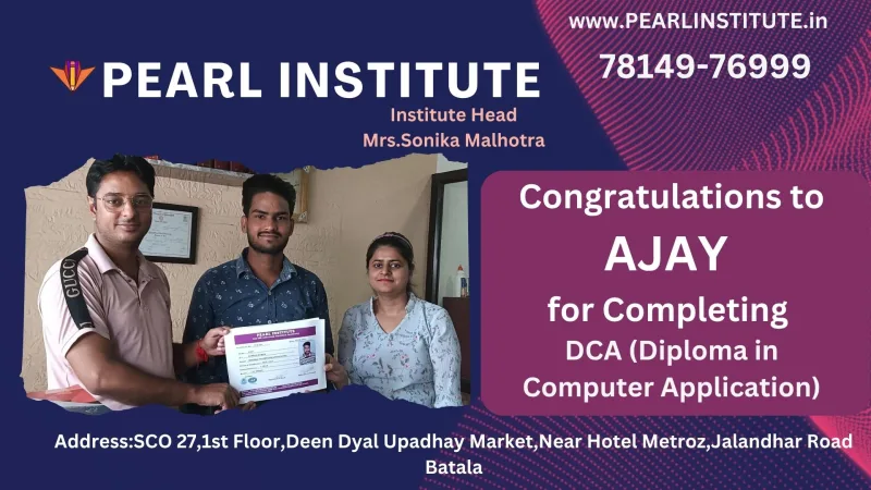 Ajay DCA (Diploma in Computer Application) Course