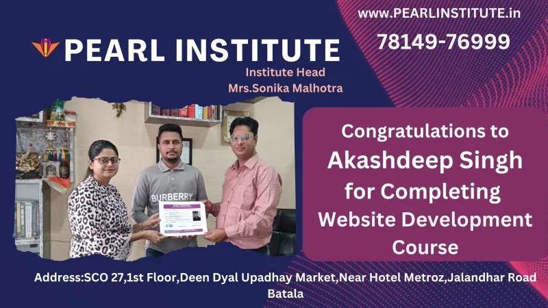 Akashdeep Singh Website Development Course
