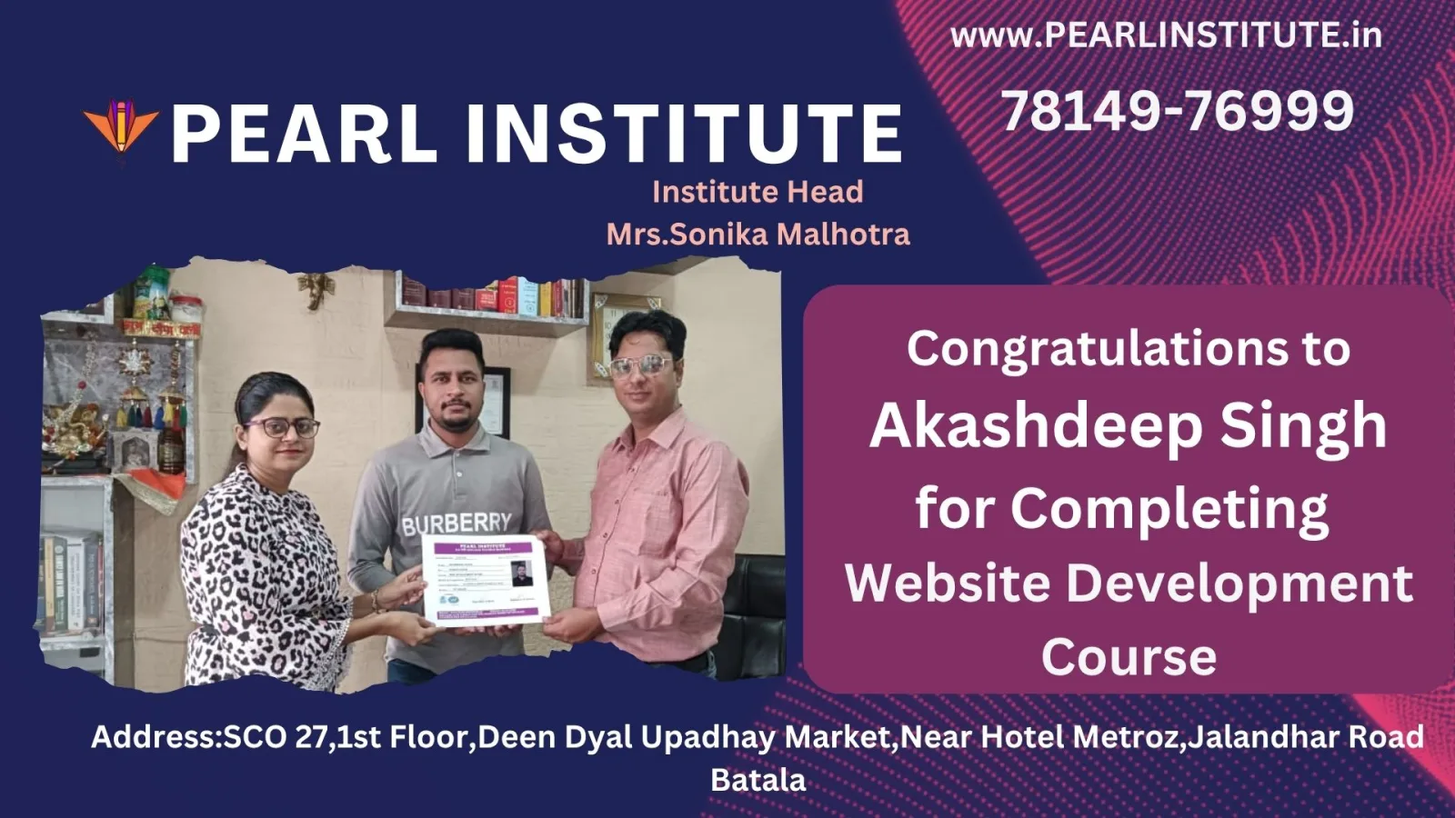 Akashdeep Singh Website Development Course