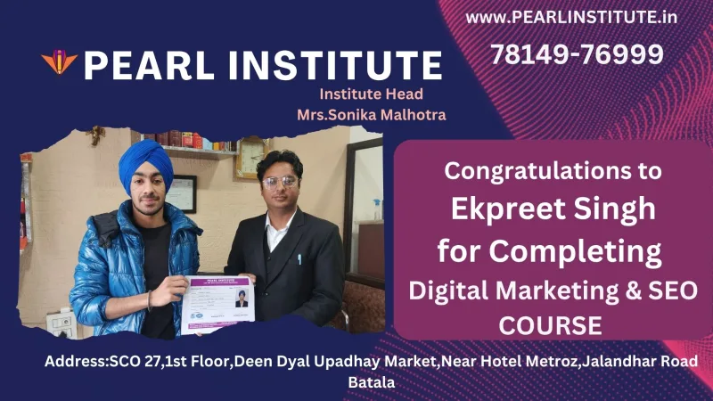 Ekpreet Singh Digital Marketing & SEO Course