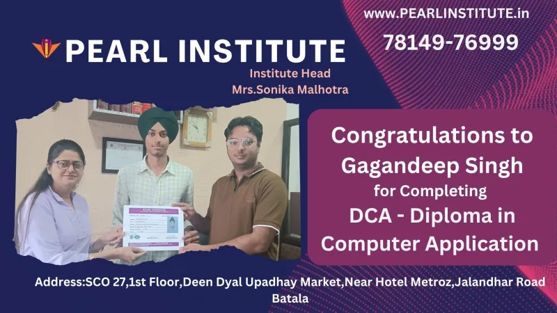 Gagandeep Singh DCA (Diploma in Computer Application) Course