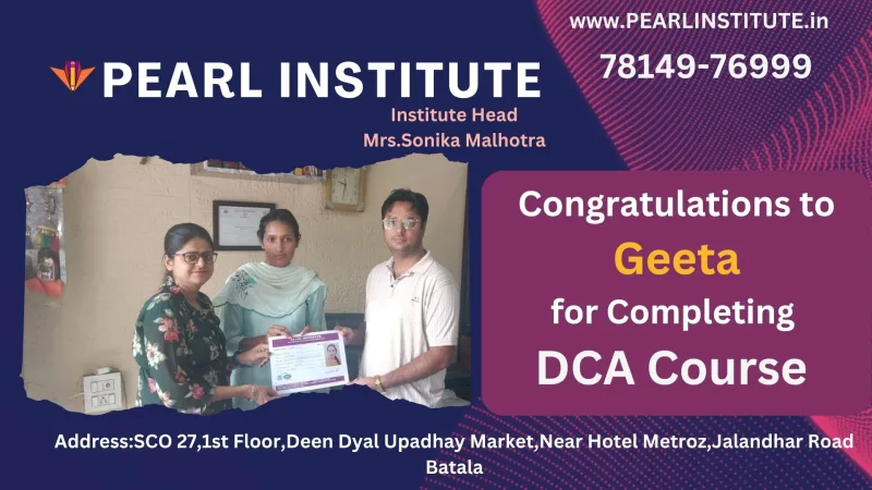 Geeta DCA (Diploma in Computer Application) Course
