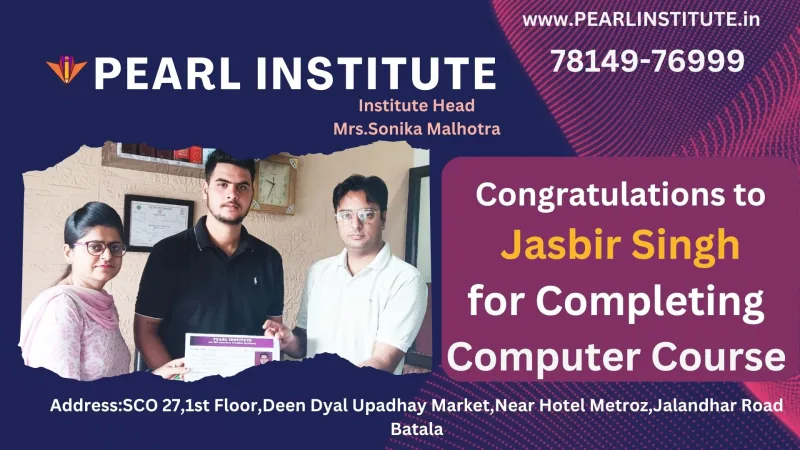 Jasbir Singh DCA (Diploma in Computer Application) Course