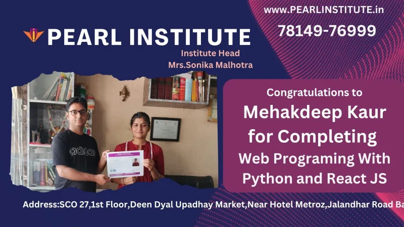 Mehakdeep Kaur Web Programming with Python and React JS