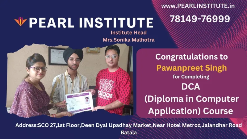 Pawanpreet Singh DCA (Diploma in  Computer Application) Course