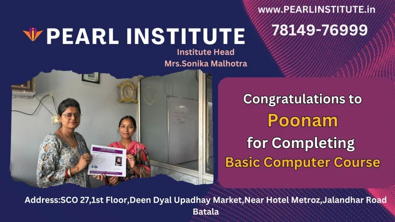 Poonam Basic Computer Course
