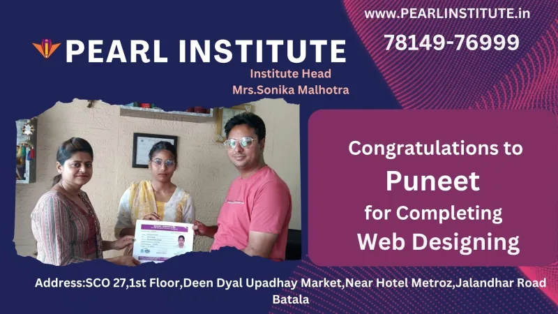 Puneet Web Designing Course