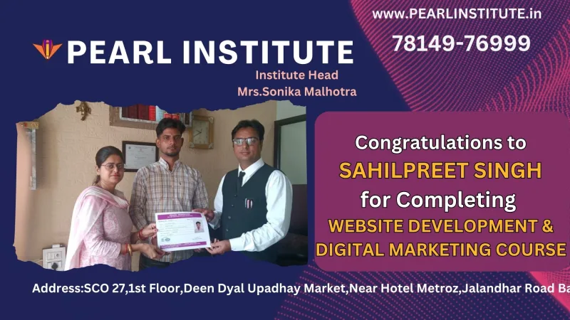 Sahilpreet Singh Website Development & Digital Marketing Course