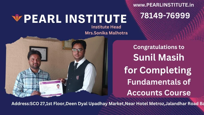 Sunil Masih Fundamentals of Accounts Course