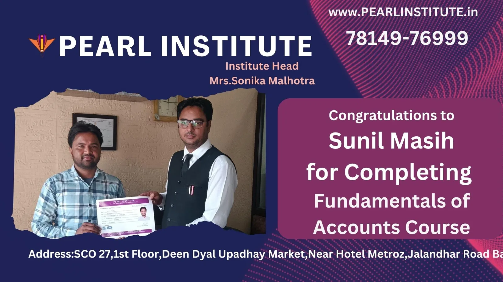 Sunil Masih Fundamentals of Accounts Course