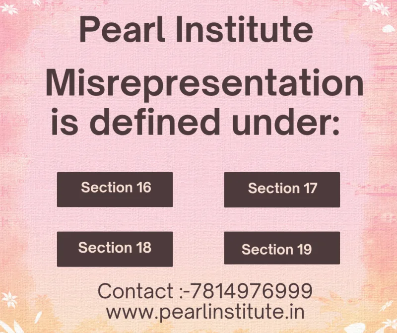 Law Quiz: Misrepresentation is Defined Under Which Section of the Indian Contract Act?